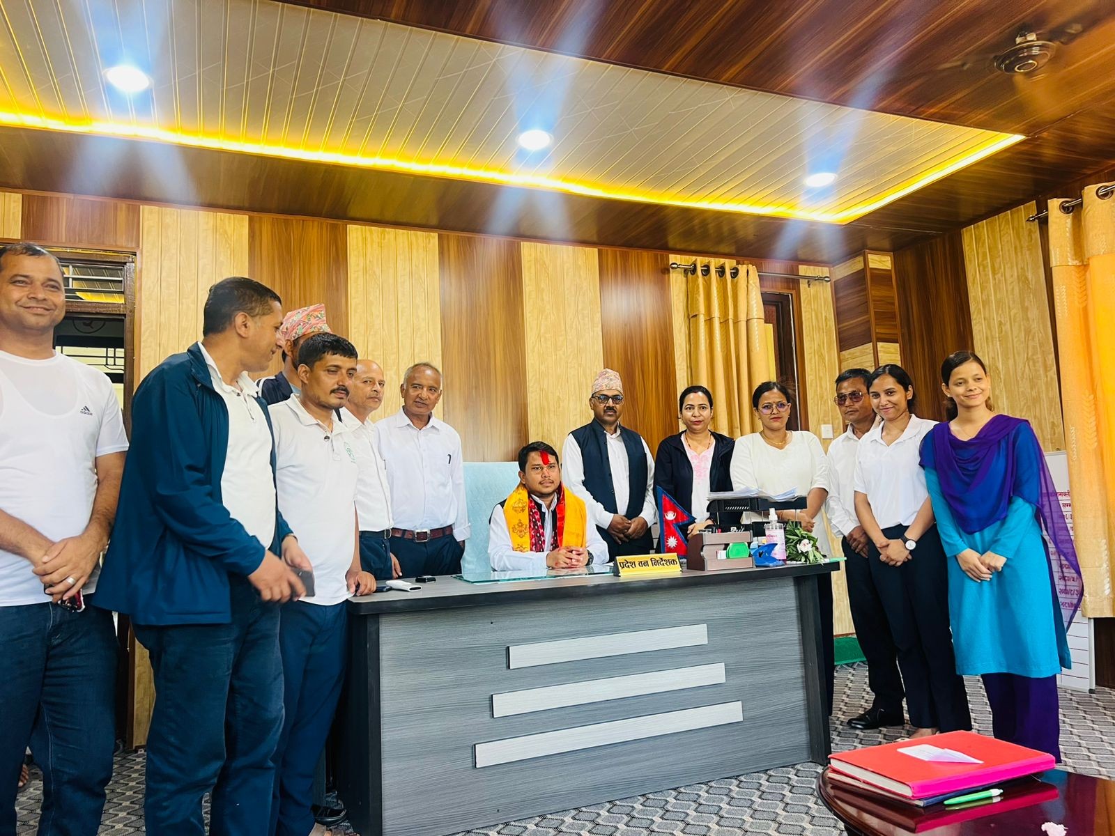 कार्यालय प्रमुखको स्वागत तथा बधाई कार्यक्रम